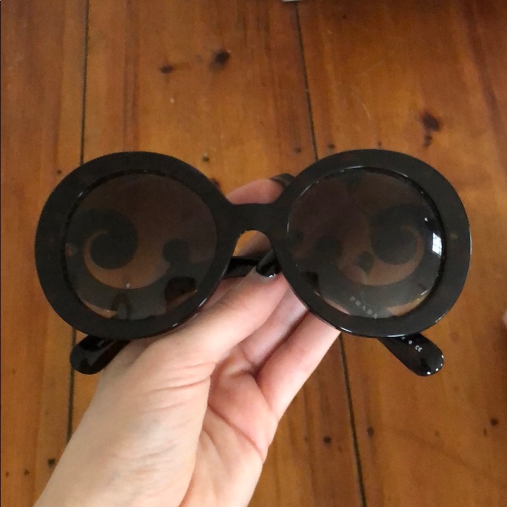 minimal baroque sunglasses from prada.